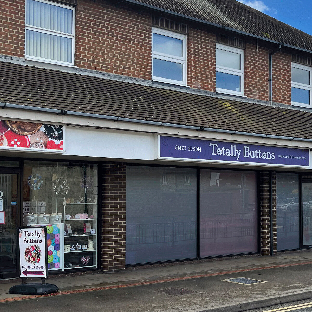 Totally Buttons Shop front