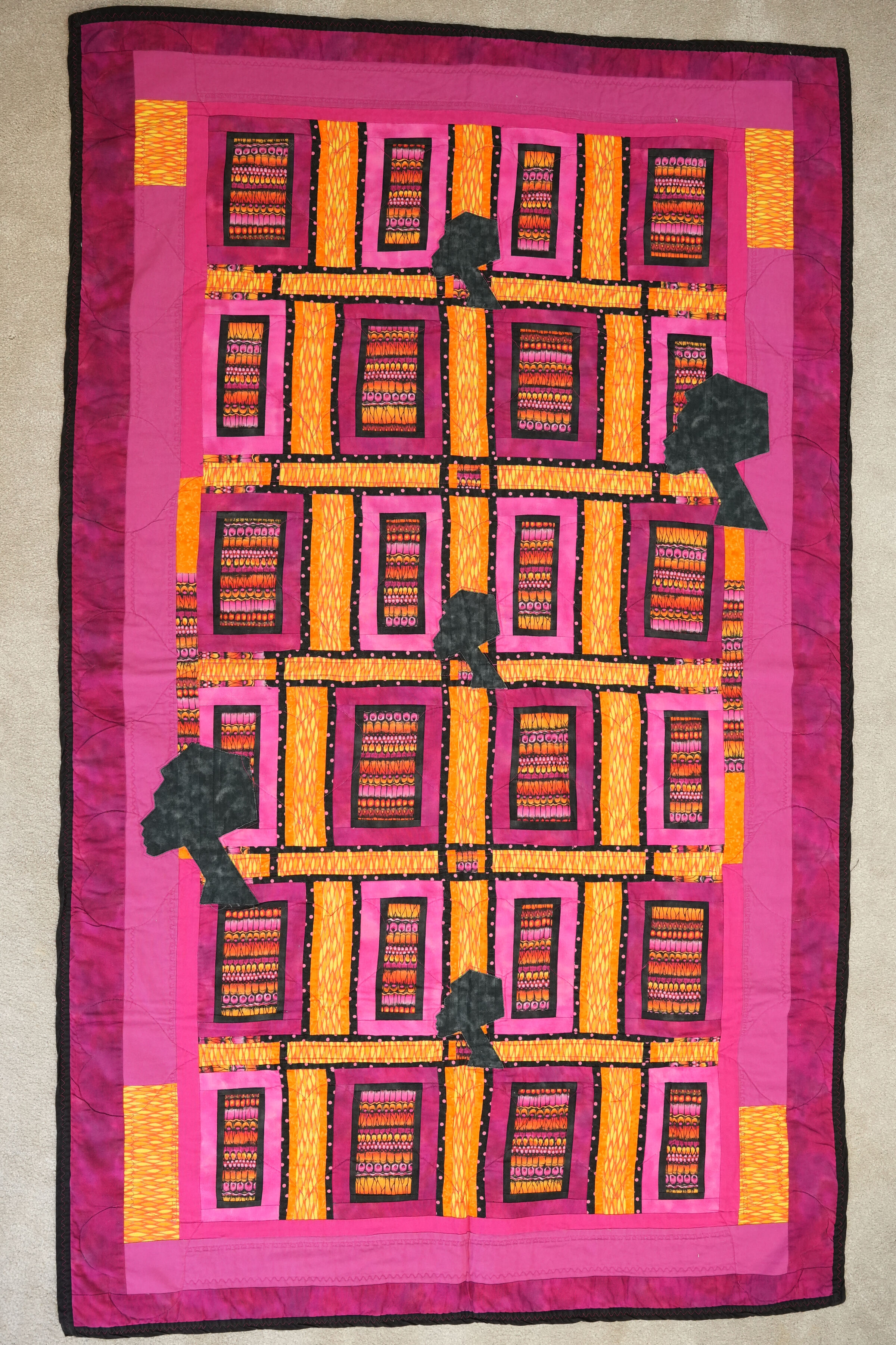 African Fabric Quilt