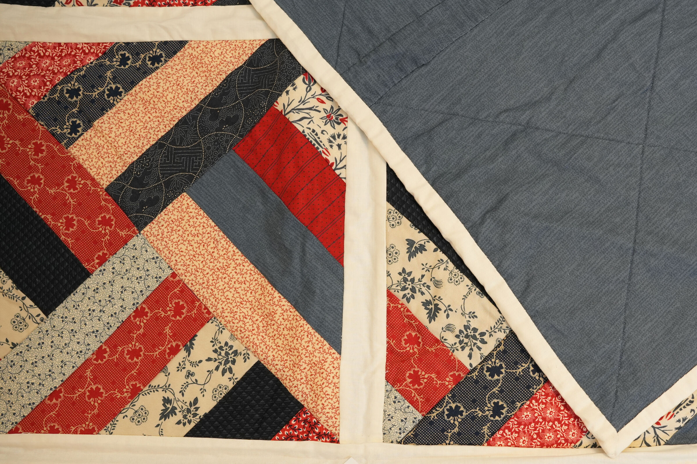 Isle of Wight Red & Blue Quilt