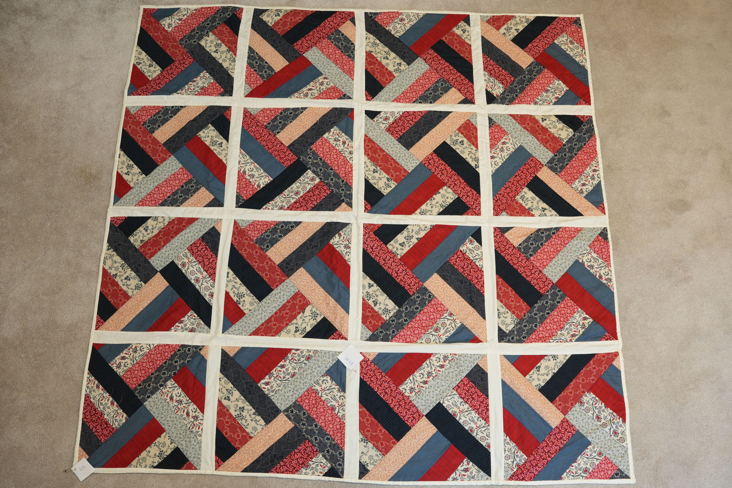 Isle of Wight Red & Blue Quilt