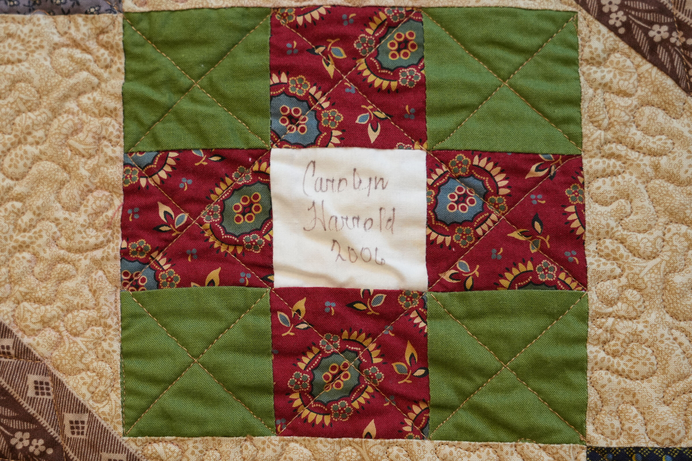 Mary Lou Ward Soldiers Quilt