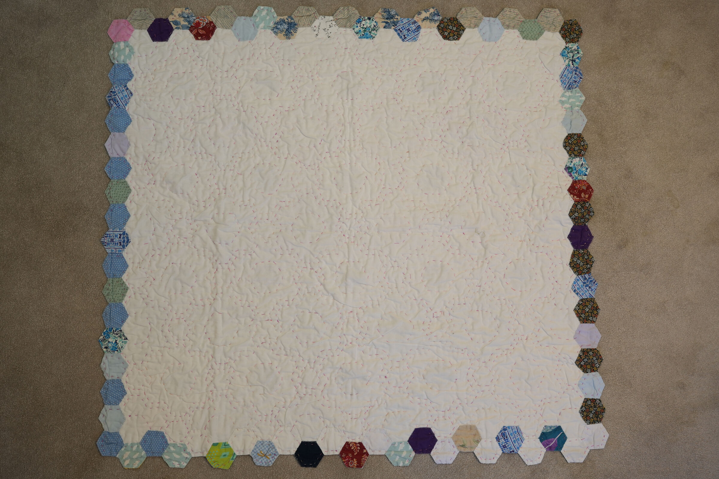 First EPP Hexagon Quilt 2021