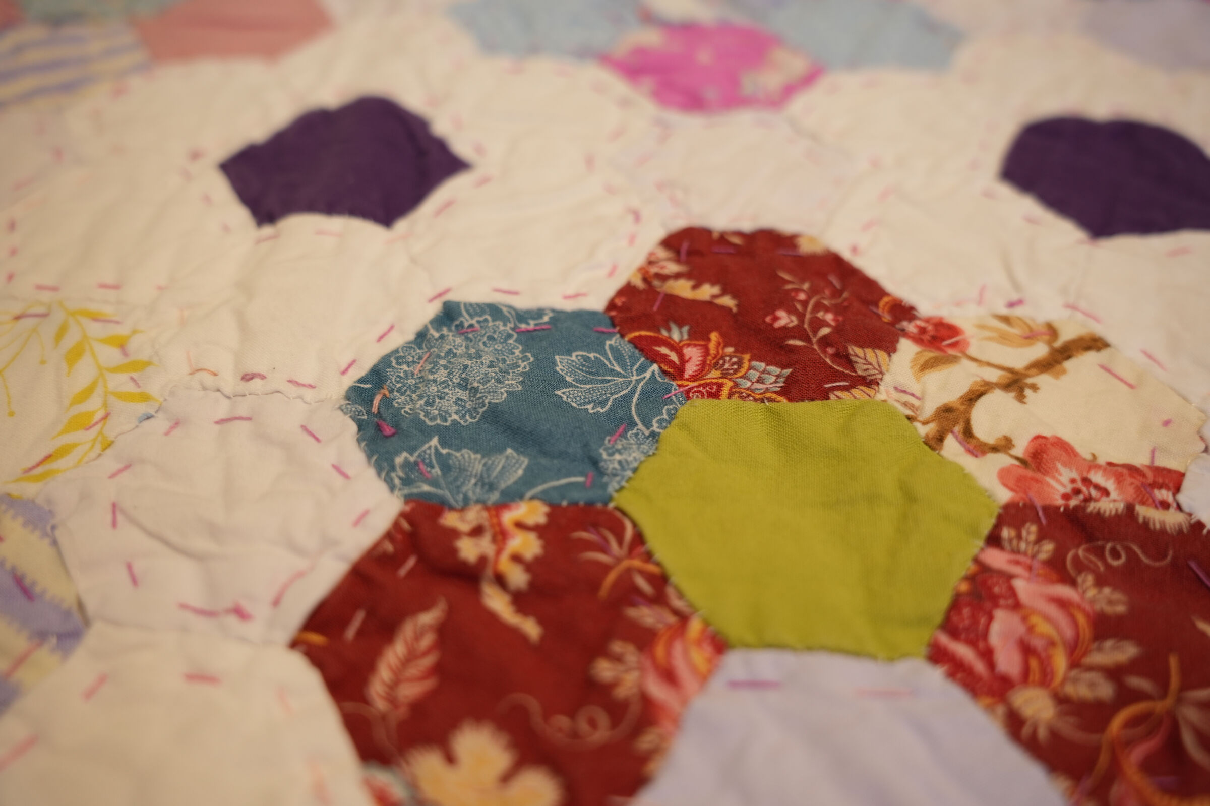 First EPP Hexagon Quilt 2021