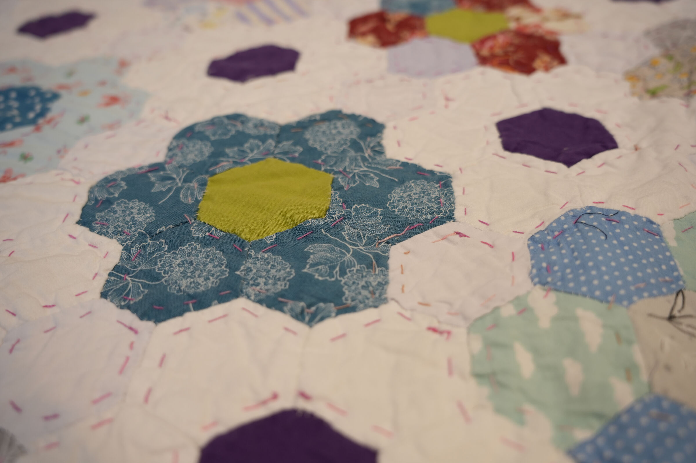 First EPP Hexagon Quilt 2021