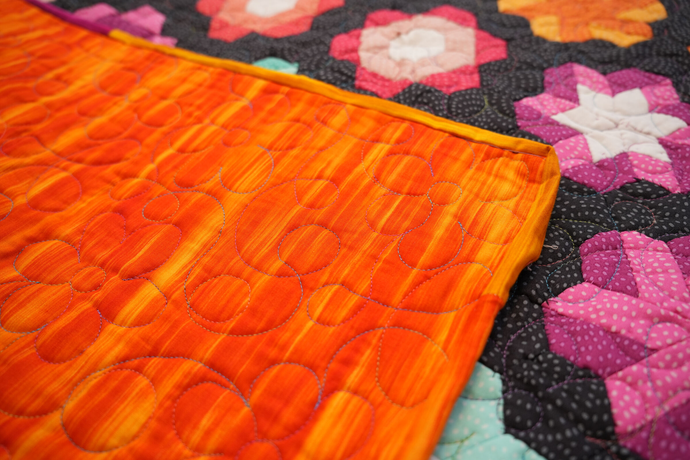 Grandma's Butterfly Garden Hexiform Quilt 2022