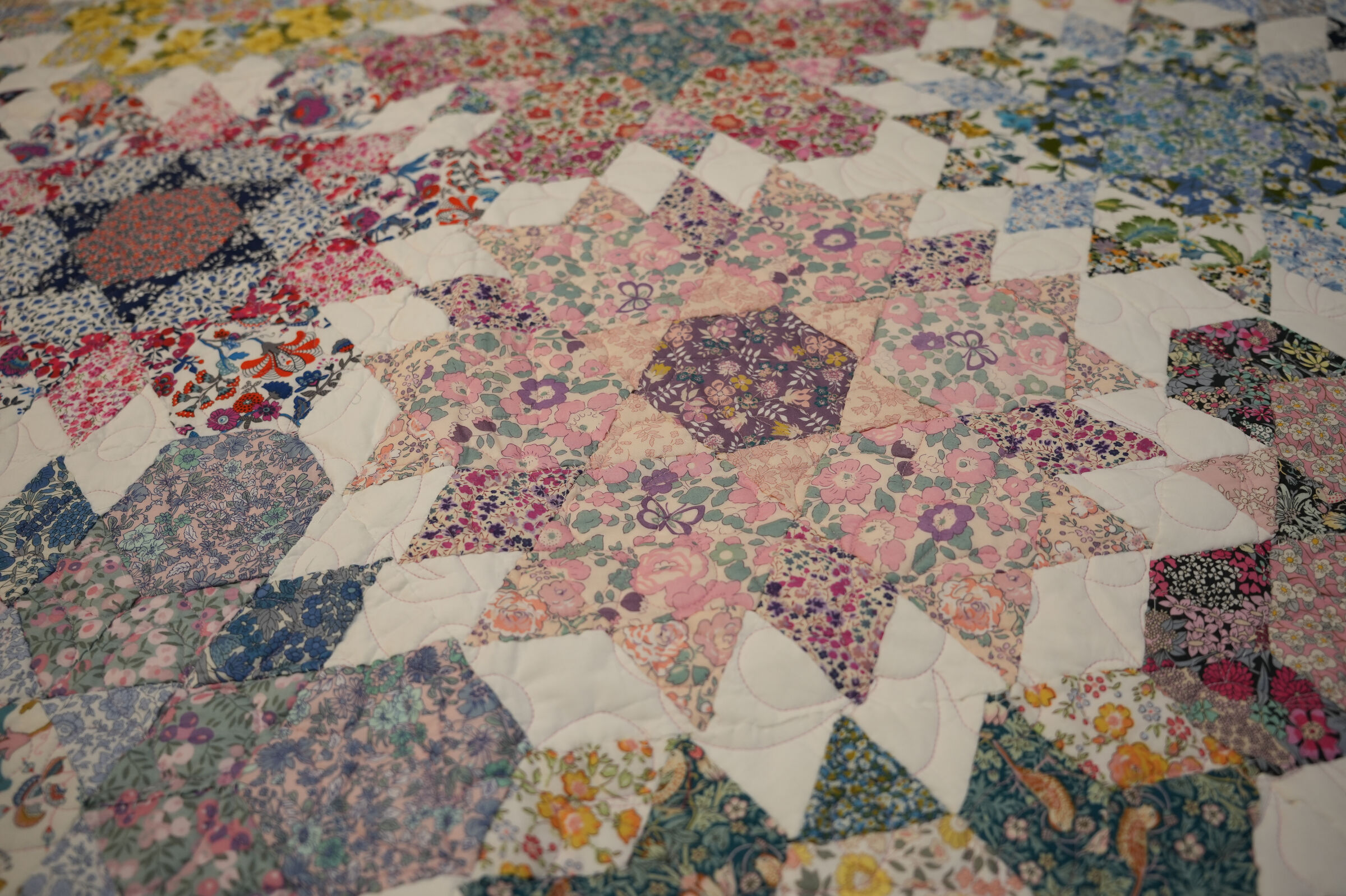 Liberty Alice Caroline Flower Garden BOM Quilt