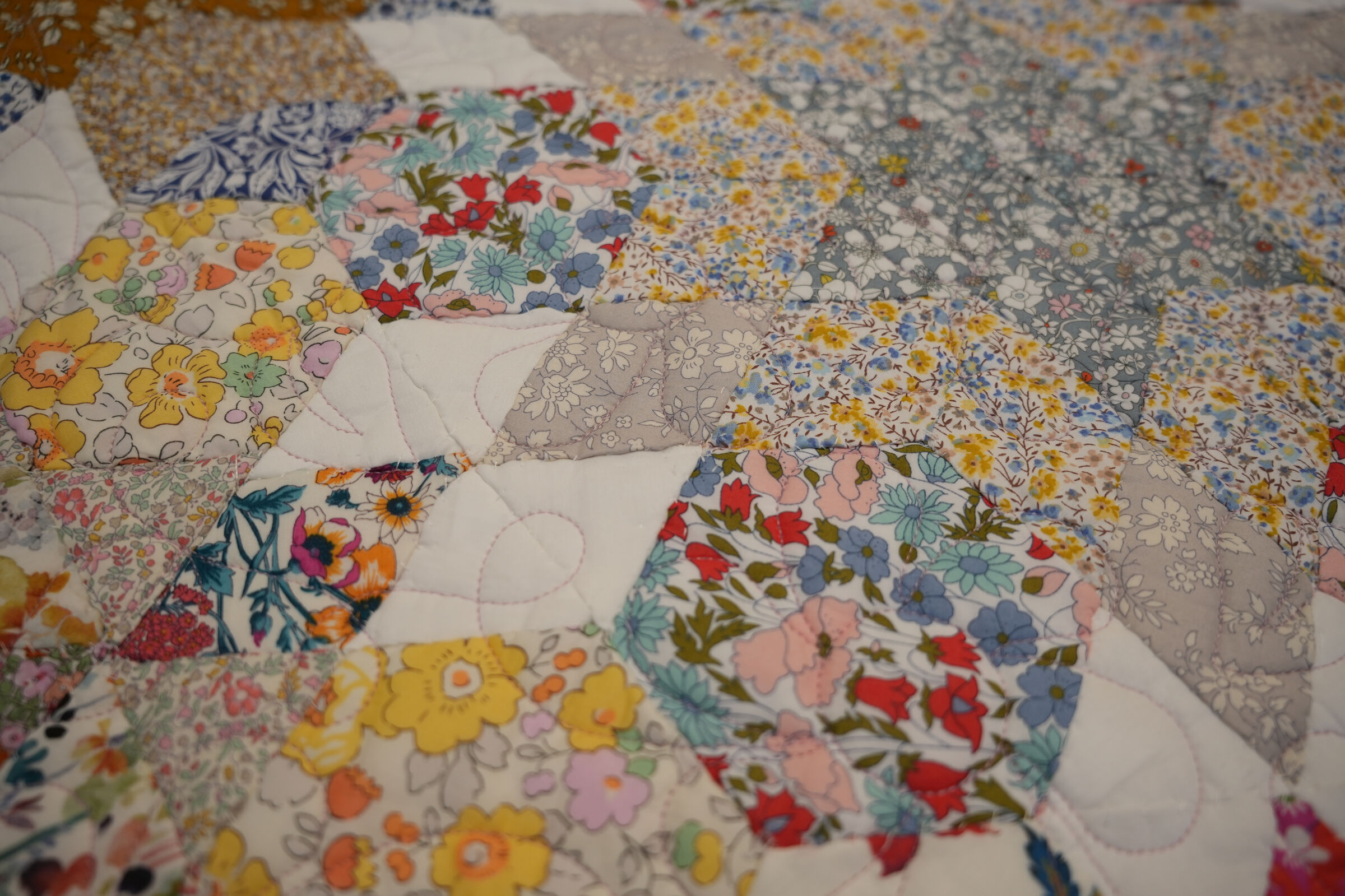 Liberty Alice Caroline Flower Garden BOM Quilt