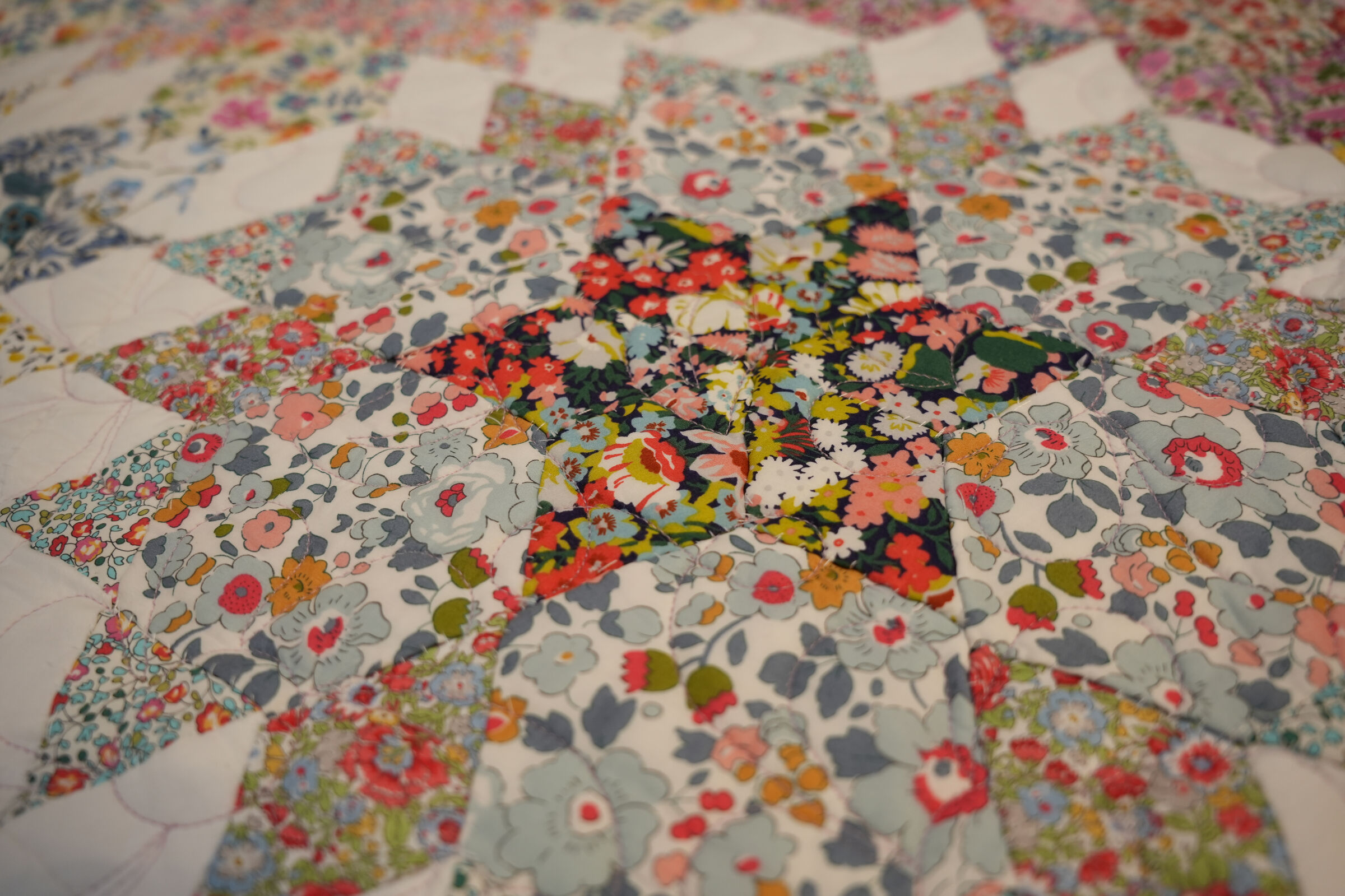 Liberty Alice Caroline Flower Garden BOM Quilt