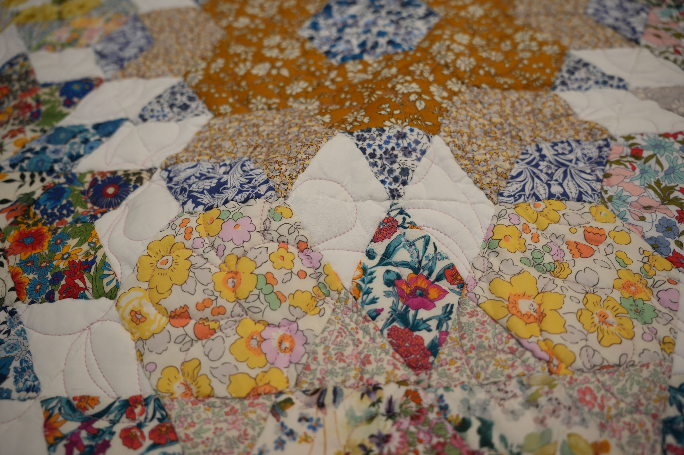 Liberty Alice Caroline Flower Garden BOM Quilt