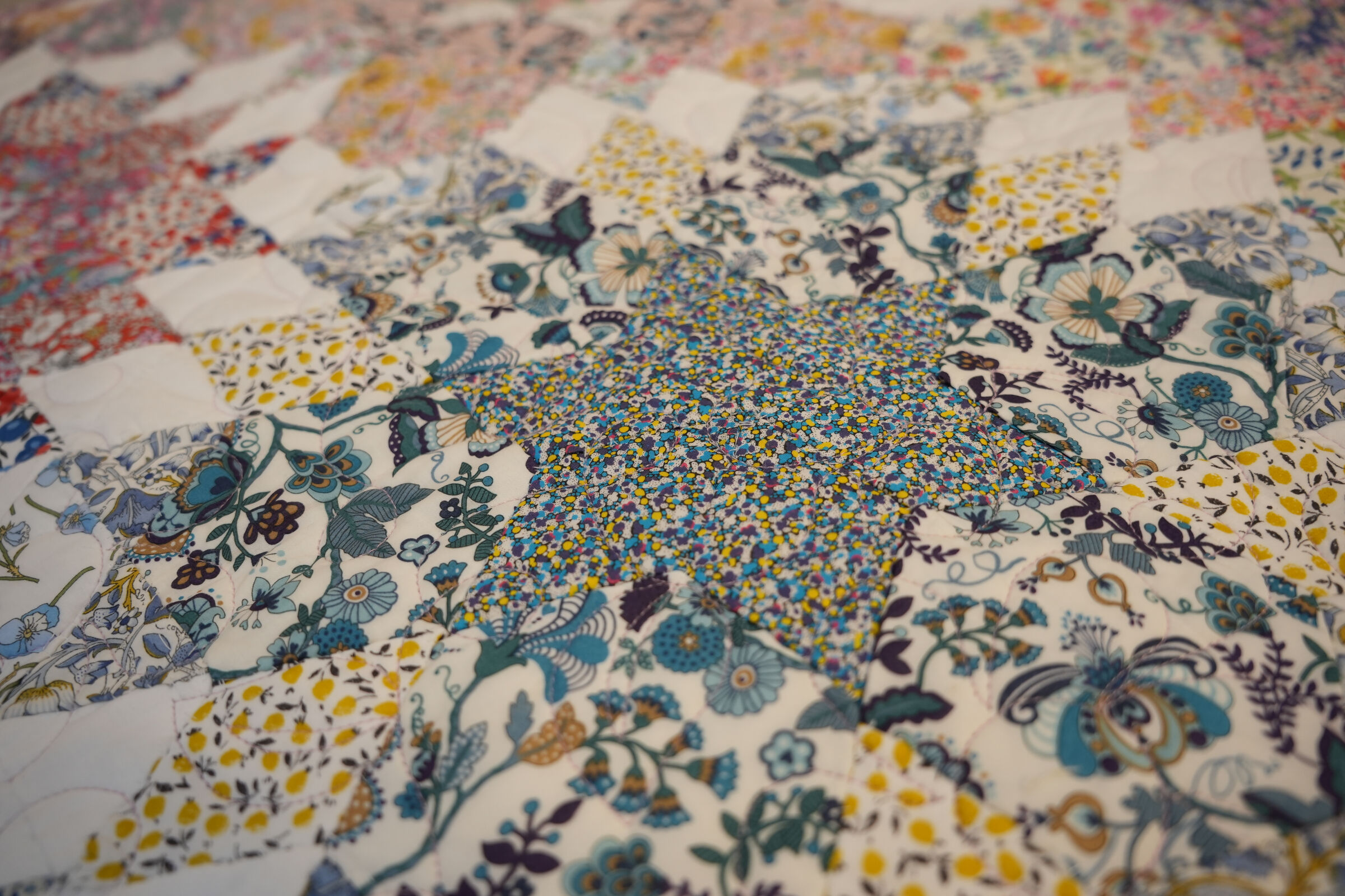 Liberty Alice Caroline Flower Garden BOM Quilt