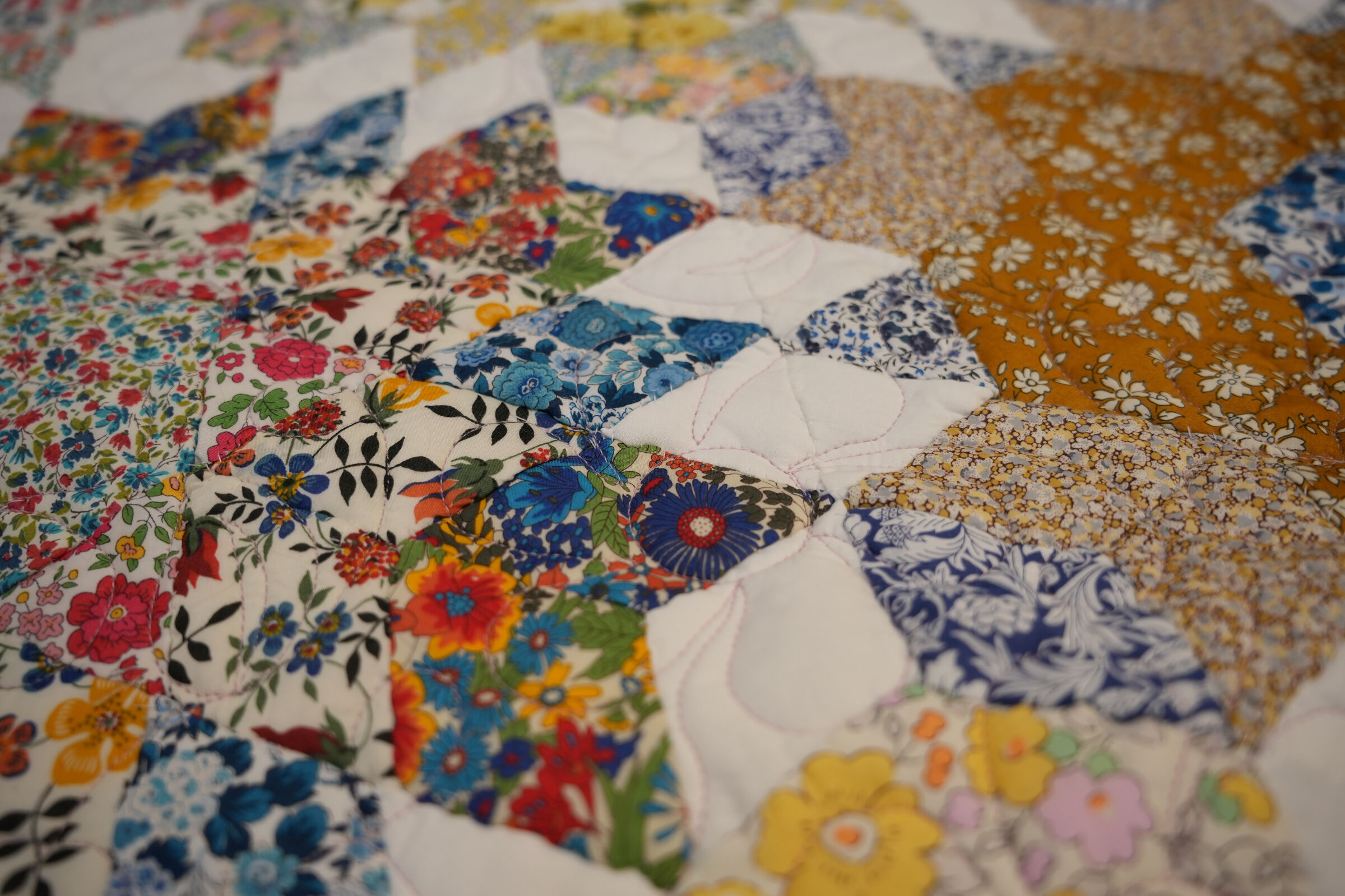 Liberty Alice Caroline Flower Garden BOM Quilt